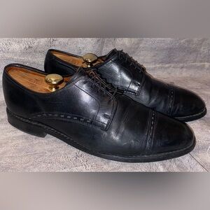 Allen Edmonds Madison Leather Oxford Derby Dress Shoes Punch Cap Toe Brogues 10